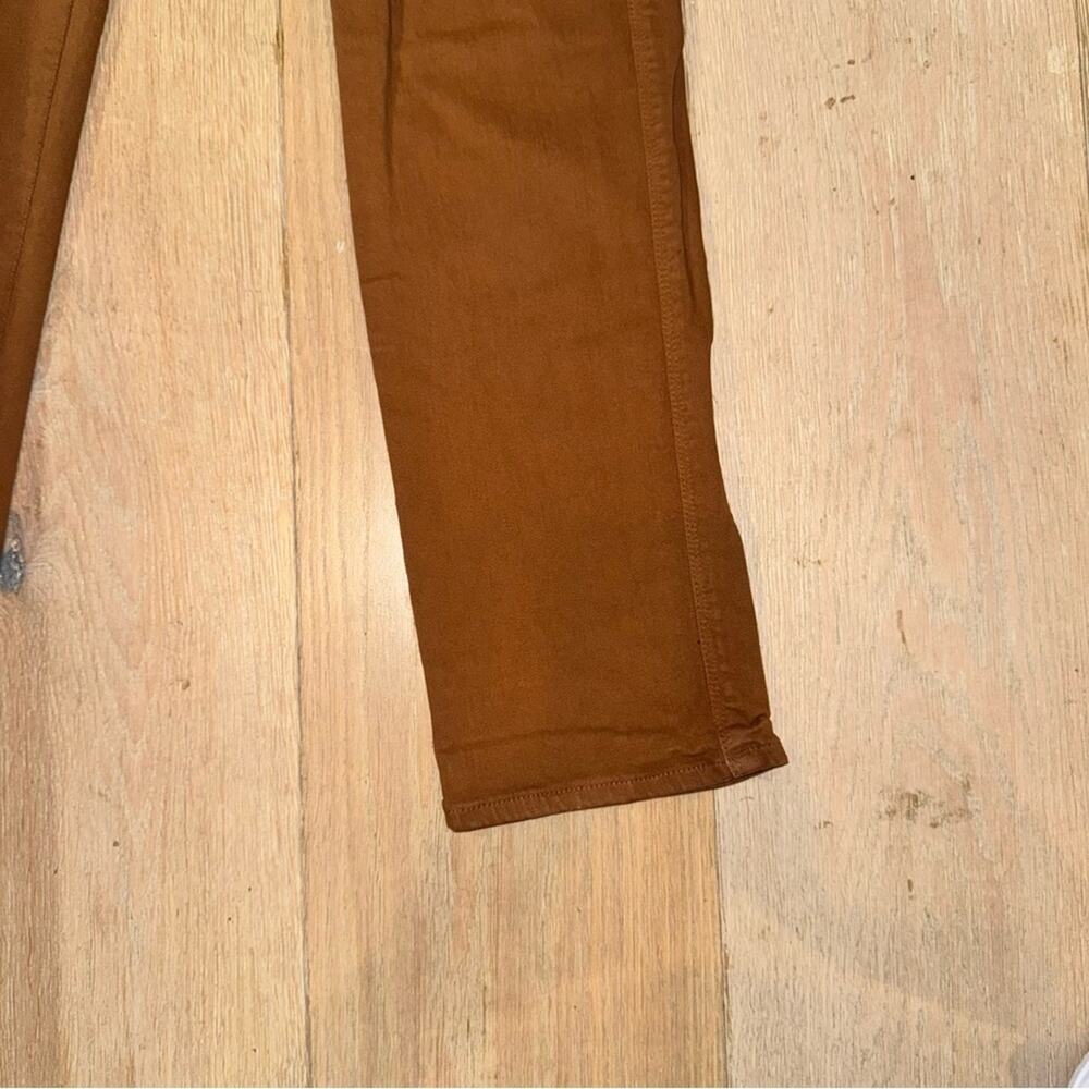 Frame Denim Le Sylvie Slender Straight Tobacco Brown Tan Coated 26 - Picture 8 of 11